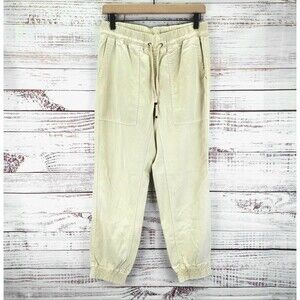 Zara The Weekend Jogger Womens Pants Size S Sand Yellow Color Lyocell Fabric